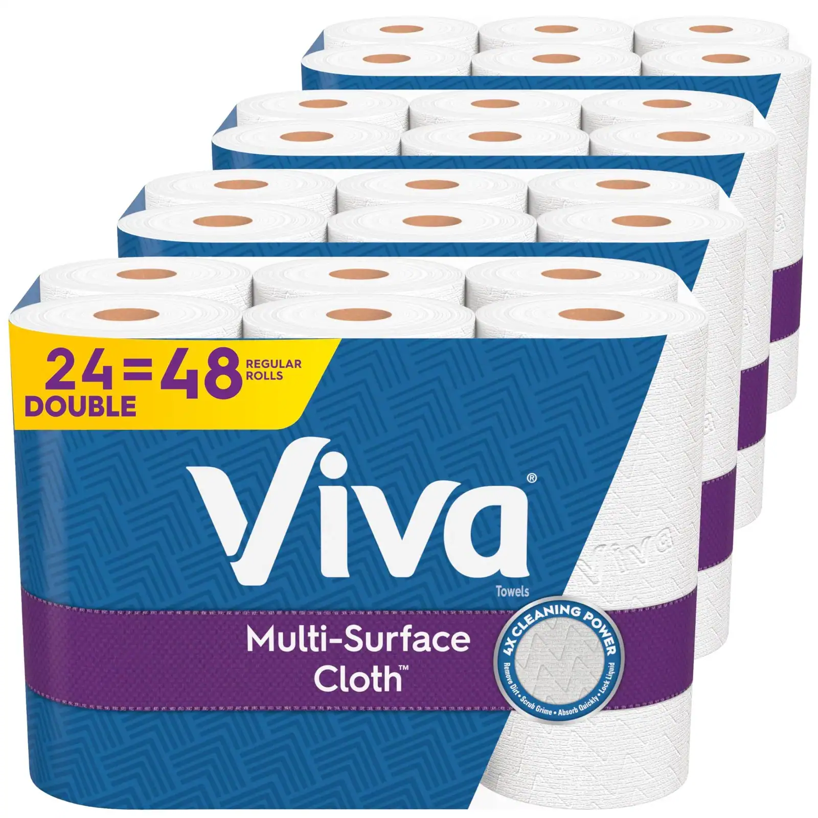 s-l1600 (2) Viva Multi-Surface Cloth Paper Towels, 24 110 Sheets (Pack of 24), White - Image 1